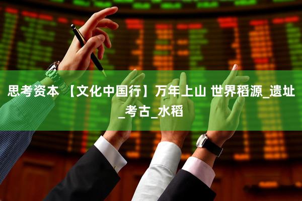 思考资本 【文化中国行】万年上山 世界稻源_遗址_考古_水稻