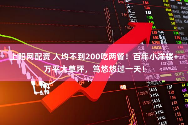 上阳网配资 人均不到200吃两餐！百年小洋楼+万平大草坪，笃悠悠过一天！